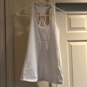 White Lululemon Cool Racerback Tank